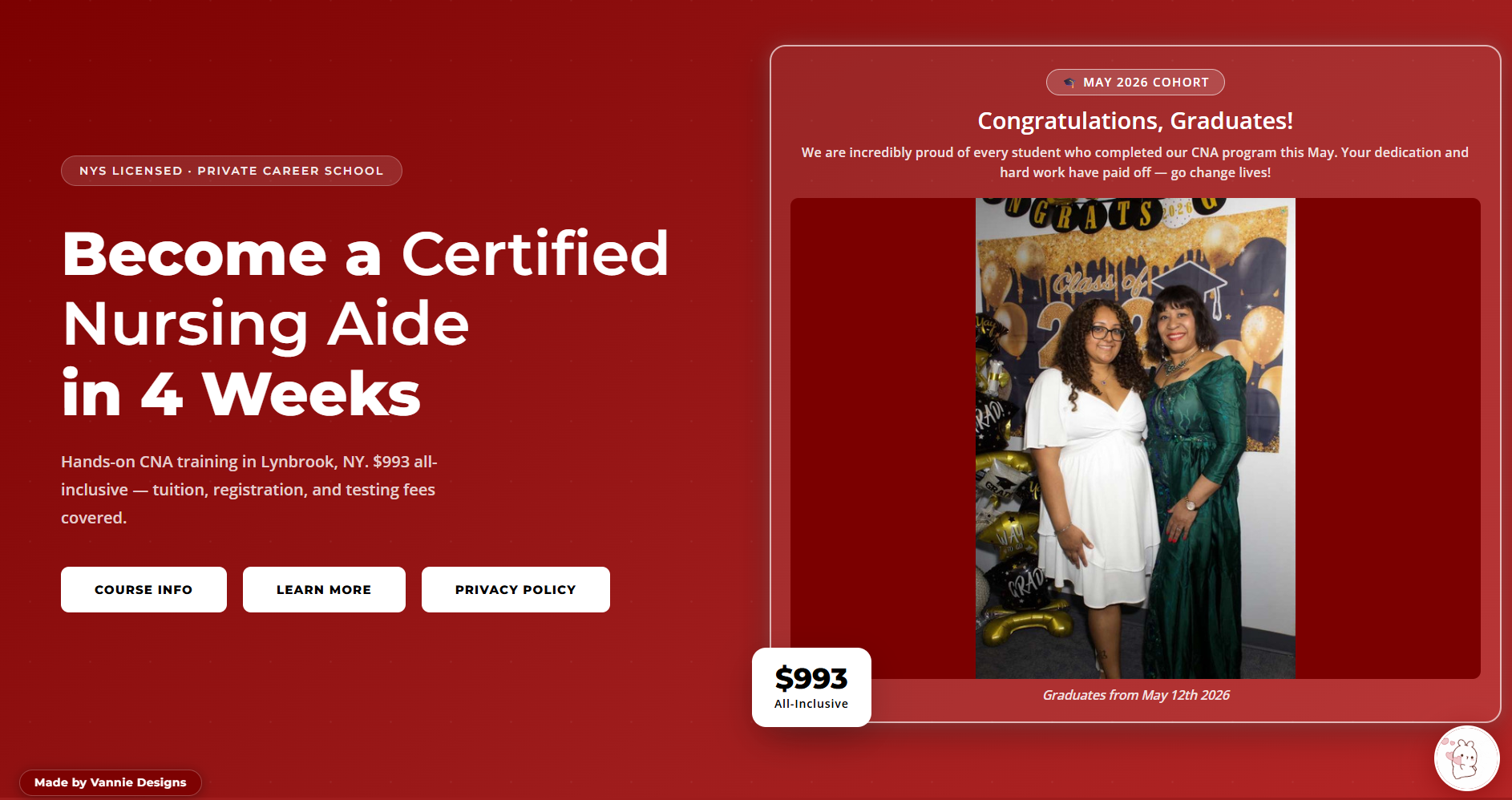 Diva Training Institute website screenshot